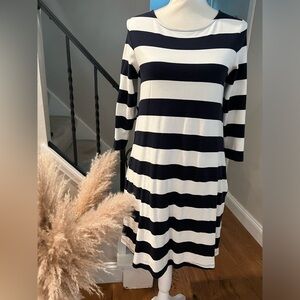 1901 Tie Back Stripe Knit Dress